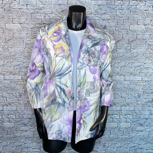 Alfred Dunner Jackets & Blazers - Alfred Dunner Floral Blazer